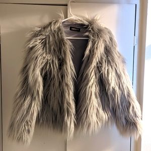Faux fur coat